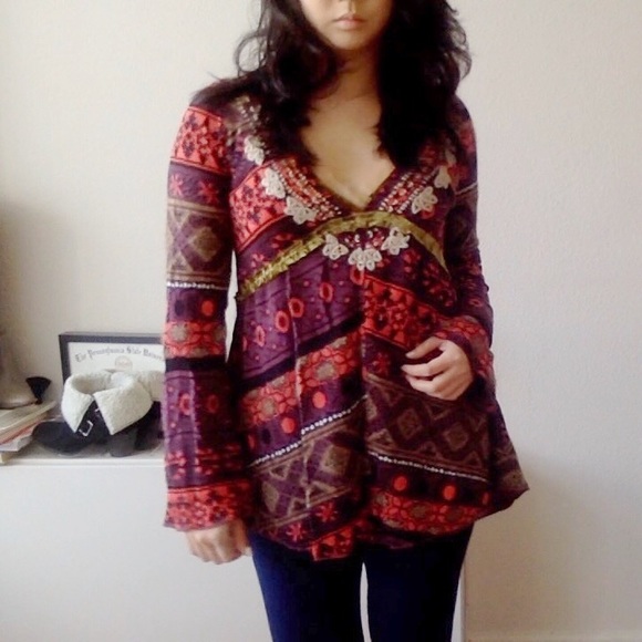 Free People Sweaters - FreePeople Multicolor WorldTraveler Sweater